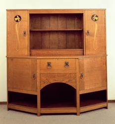 Le Buffet aux jonquilles, fabriqué par John P White, Pyghtle Works, vers 1901